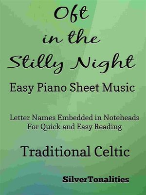 cover image of Oft In the Stilly Night Easy Piano Sheet Music